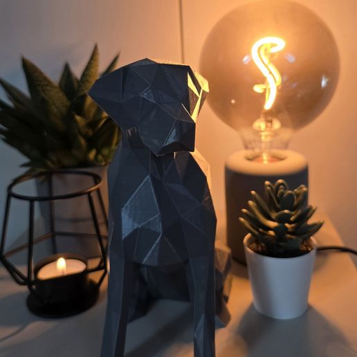 3D file Dog Low Poly | Labrador Low Poly 🐕 ・3D printer design to ...