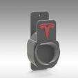 Untitled 740.jpg **Improved Updated Version** TESLA MOBILE CHARGER GEN 2  - CABLE HOLDER WALL MOUNT Bracket for Gen2 UMC North America and EUROPE with bonus Tesla drink coasters included!