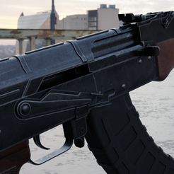closedBolt_safetyOFF.png AKM Russian 1969 - Highly Detailed  (Textured Game Asset HP/LP)