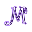 M_Ucase.stl Tinker Bell - cookie cutter alphabet cursive letters - set cookie cutter