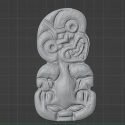 nz-tiki-5.png Archivo STL Pastilla de jabón Maori Tiki SCULPTED・Idea de impresión 3D para descargar