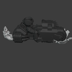 main1.png STL file Primaris Space Marines Outriders Upgrades - Bike Mud Sprays・3D printable model to download