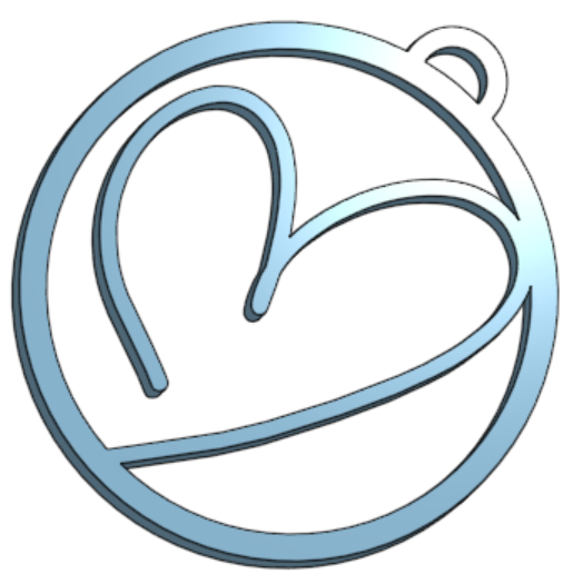 Keychain - Cartoon Heart