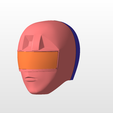 Untitled.png power rangers zeo green ranger helmet stl file for 3d printing