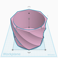 twistedpoly.png TwistedPoly STL, Textured Cache Pot for Indoor Plants & Succulents, Minimalist Desk Decor