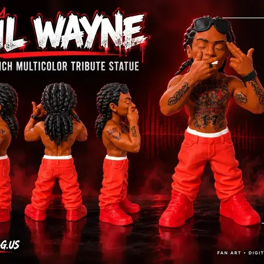 Lil Wayne 17 Inch Hip-Hop Tribute Statue