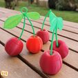 Image6.jpg 3D file 6 microSD cards in a cherry or 12 in 2 cherries・Model to download and 3D print