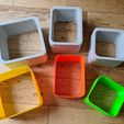 20230910_151227.jpg Easy Print Any Printer Modern Designer Funky Box Cube Shelves with removeable colour inserts Bundle Sustainable Shelf Wall Storage Display No Supports