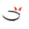 8420df48ad051a4a51e0f9545d5a7c31_1447786352266_NMD000342.jpg Free STL file Devil Horns Headband・Design to download and 3D print, Lucy_Haribert