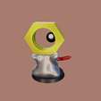 meltan.png STL file Meltan Pokemon anime・3D printing template to download