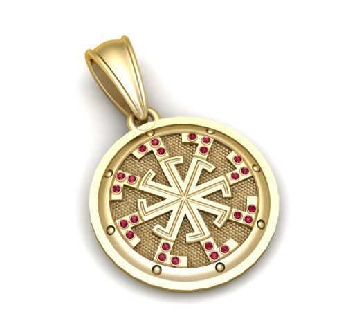 Norse Vegvisir Compass Pendant 3D PRINTABLE MODEL