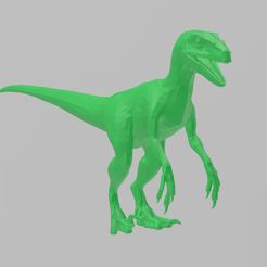 Velociraptor.jpg STL file LOW POLY - VELOCIRAPTOR・3D printing idea to download, Palu3D
