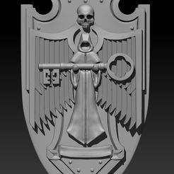 tarcza_klucz.jpg Fichier STL Boucliers des Chevaliers de l'espace - vierge [ + pré-supporté]・Modèle imprimable en 3D à télécharger