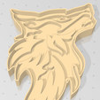 lobo1.png Wolf cookie cutter