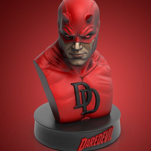 SF・ファンタジー・ホラー bust 3d printed Daredevil 👤 DAREDEVIL BUST・ STL File for 3D printing・Cults