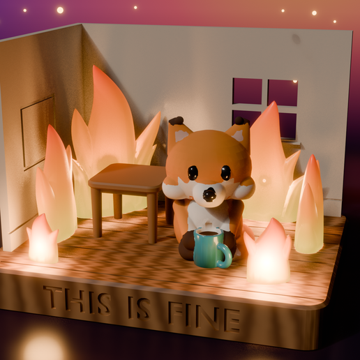 This is fine Mini-diorama