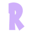 R.stl Letters and Numbers DRAGON BALL Z | Logo