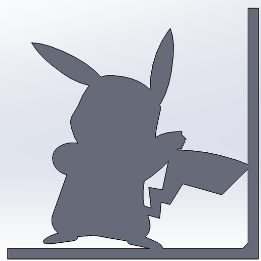 Pokemon Pikachu Bookend 3D model