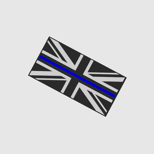 Thin Blue Line - United Kingdom 3D model