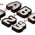 Bungee_front_inlay_versions.png Bungee 3D font with 3 different inlays