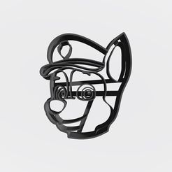 Chase.jpg Free STL file Paw patrol pack x 5 + logo - Cookie cutter・3D print design to download