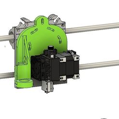 2021-08-21_15_53_28-Autodesk_Fusion_360.jpg Free STL file Lulzbot Taz e3D Hemera Mount w/ 18mm diameter Inductive sensor mount・3D print design to download