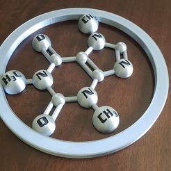 STL file Aide dessin molécules chimie / Chemistry molecules