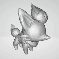 Zorua.jpg Fichier STL Zorua Pokemon Lowpoly・Modèle pour impression 3D à télécharger