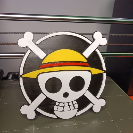 Stl File Snap In Multicolor One Piece Logo 3d Printing Model To Download Cults