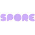 SPORE middle part.stl SPORE logo