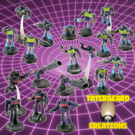🤖 Evil-Bots Specialist Pack 1: Psycho-Bot and The Paparazzi・Archivo STL ...