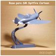 Base para SM Spitfire Cartoon OCG Crafts Support for Super Marine Spitfire Cartoon