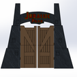 2.png STL file Jurassic / Chicken Park door・3D printing design to download