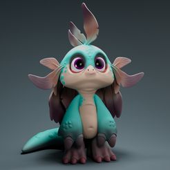 FinalRender3.jpg Archivo STL Criaturas de dibujos animados・Diseño de impresión en 3D para descargar