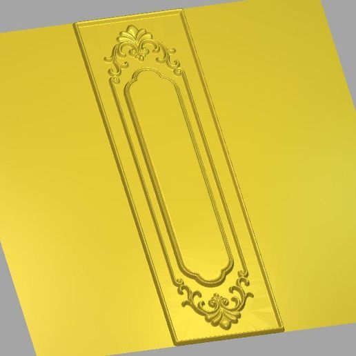 Vertical Classic Door Panel Moldings STL File for CNC and 3D Printing