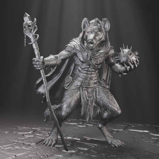 Gnoll male wizard