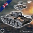 1-PREM.jpg Valentine Mark Mk. XI infantry tank - UK United WW2 Kingdom British England Army Western Front Normandy Africa Bulge WWII D-Day