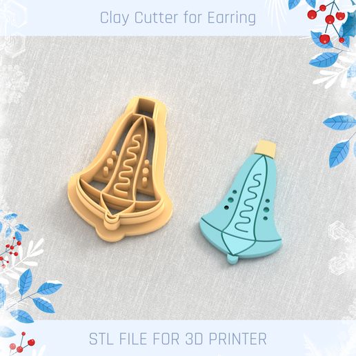 Сhristmas Tree Toys Clay Cutter, Winter Earring Cutters, Christmas Clay Cutters, Mini Clay Cutters 3 Sizes 3D model