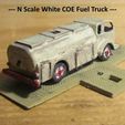 20-04-19_COE_on_Switch_Mach-13.jpg N Scale - White COE Fuel Truck for switch machine push-pull slide