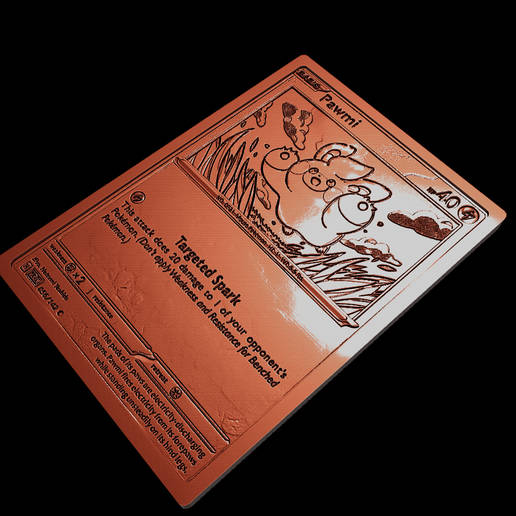 Pawmi Pokemon cardFree STL File for 3D printingCults