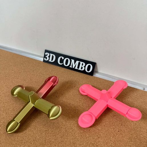 Quad Arm Fidget Spinner Toy 🌀 | Easy Print Desk Spinner | Stress Relief Finger Spinner | 3D Printable Toy