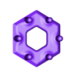 Hexagonal flower container - base - STL.stl CONTENEUR À FLEURS HEXAGONAL