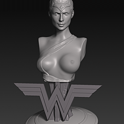 5.png Archivo OBJ Wonder Woman Desnuda・Idea de impresión 3D para descargar