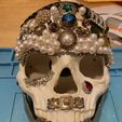 Máscara de calavera articulada