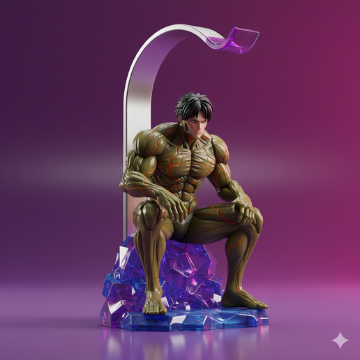 headphone holder stand Smooth Design anime desk decor headphone holder 3D Printable STL Model anime headphone stand for Resin and FDM Printers