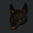 02_black.png Japanese fox kitsune mask with horns for cosplay