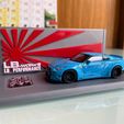 photo_2021-07-06_11-20-05.jpg Бесплатный STL файл Mini GT LB Nissan GTR Display Base・Дизайн 3D принтера для загрузки