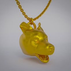 1.jpg Fichier 3D Pendentif chien Corgi・Design pour imprimante 3D à télécharger