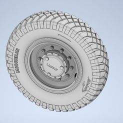 Screenshot-2023-03-24-090417.jpg Free STL file 1/72 Laffly S35T wheels・3D print design to download