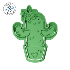 Kawaii_8cm_2pc_04_C.png Archivo STL Cactus - Animales encantadores (no 4) - Cortador de galletas - Fondant - Arcilla polimérica・Objeto de impresión 3D para descargar